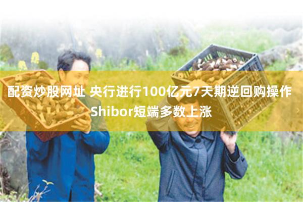 配资炒股网址 央行进行100亿元7天期逆回购操作 Shibor短端多数上涨