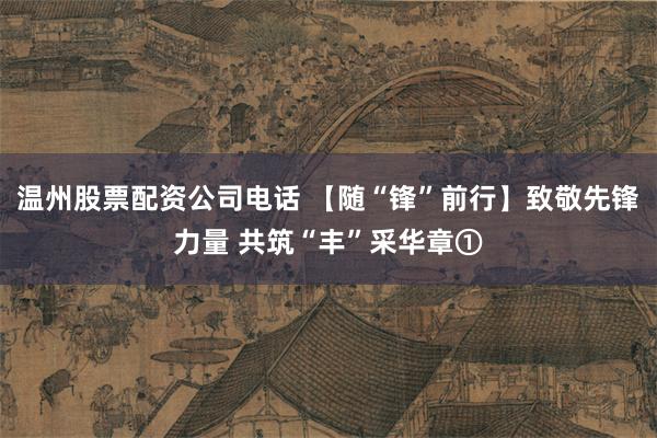 温州股票配资公司电话 【随“锋”前行】致敬先锋力量 共筑“丰”采华章①